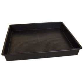 SERPRO Value 1m x 1m x 5cm Square Tray Black - ideal for Garden - Workshop - Garage - Warehouse