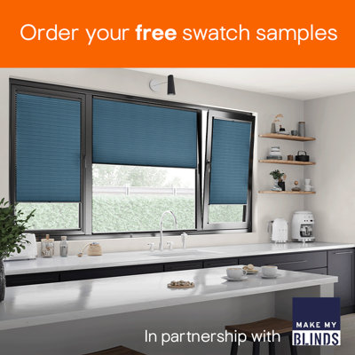 Order your free made to measure blind swatches in partnership with Make my Blinds.