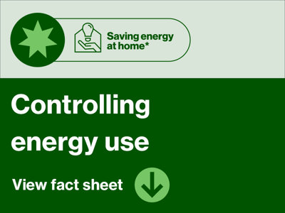 Saving energy at home - controlling energy use