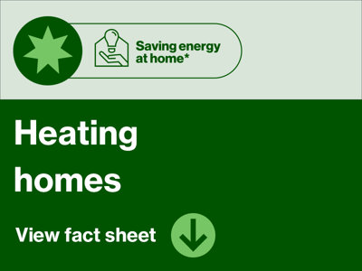 Saving energy at home - heating homes