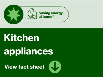 Saving energy at home - kitchen appliances