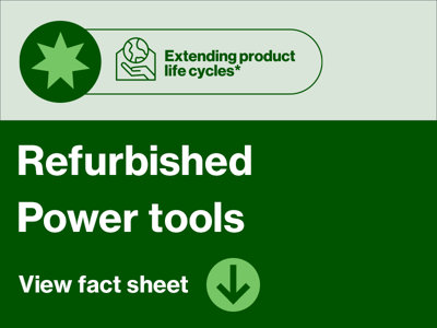 Extending product lifecycles - refurbished power tools