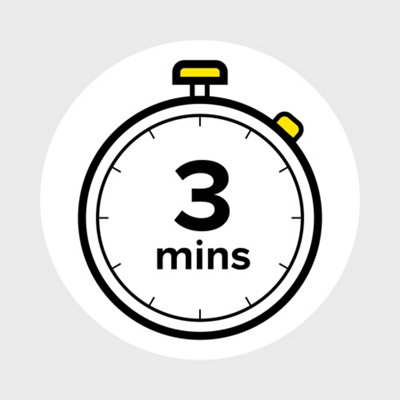 1. Speed - less than 3 minutes