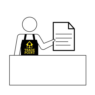 Step 2 - we'll bring the gas bottle and hire agreement
