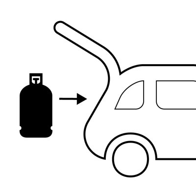 Step 4 - pay for your new gas bottle and take it immediately to your vehicle. You can then return to store to continue shopping