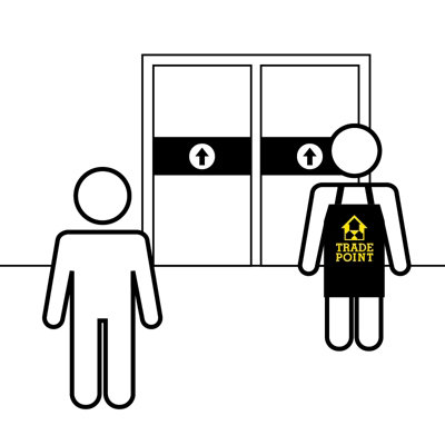 Step 4 - take your gas bottle immediately to your vehicle. You can then return to the store to continue shopping