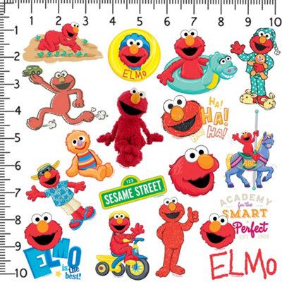 Sesame Street Deluxe Elmo Stickers (Pack of 50) Multicoloured (One Size)