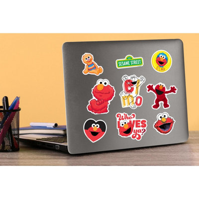 Sesame Street Deluxe Elmo Stickers (Pack of 50) Multicoloured (One Size)