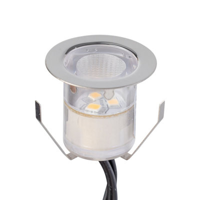 Set of 10 - 30mm IP67 Colour Changing LED Decking Kit with Photocell