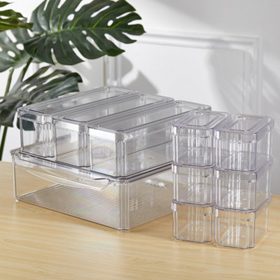 Set of 10 Fridge Storage Containers
