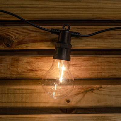 Set of 10 Indoor Outdoor Connectable Festoon Lights with Warm White LEDs - 3