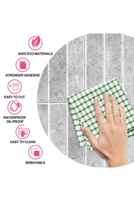 Lierteer Self Adhesive Mosaic Backsplash Sticker Decal Kitchen Peel And Stick Wall Tile Rose Gold