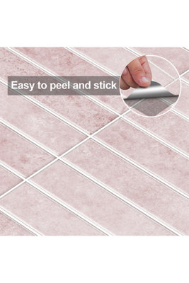 Set of 10 Self-adhesive 3D Wall Tile Stickers 30x30cm