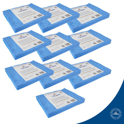 Set of 100 pcs. Perforated Super Absorbent Household Cloth in Blue ( 10 ...