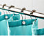 Set of 12 Easy Glide Roller Ball Shower Curtain Hooks - Rustproof Stainless Steel Bathroom Accessories
