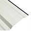 Set of 12 Metal Corrugated Roofing Sheet for Garden Storage Shed Light Black L 115 cm x W 45 cm x T 0.27 mm