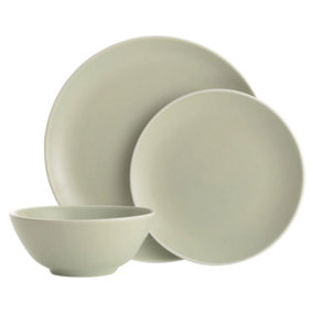 Set of 12 Piece Classic Collection Dinner Set Green