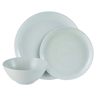 Set of 12 Piece William Mason Dinner Set White