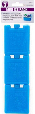 Set Of 12 Reusable Freezer Cool Block Ice Pack Cooler Bag Travel 100ml ...