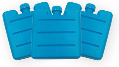 Set Of 12 Reusable Freezer Cool Block Ice Pack Cooler Bag Travel 100ml Lunch New