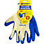 Set Of 12 Rubber Coated Builders Gloves  Latex Material, Large, Strong Grip Safety Gloves