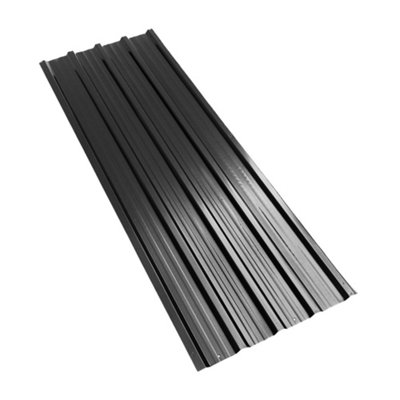 Set of 12 Steel Corrugated Panels  12 Steel Panels in Black - 4