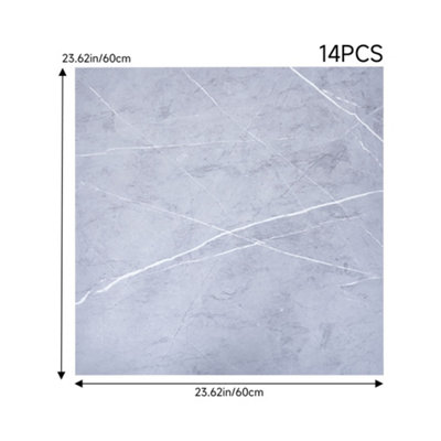 Set of 14 Realistic Stone Texture Self Adhesive Plank PVC Flooring ...
