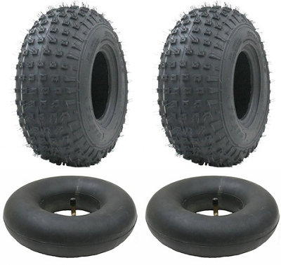 Set of 2 - 145/70-6 - ATV tyres and tubes set 50cc 90cc 110cc 75 kgs - Wanda P31