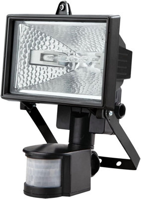 Set Of 2 150W Sensor Light Security Floodlight Outdoor Halogen Garden Pir Motion