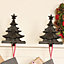 Set of 2 3D Christmas Tree Stocking Holders