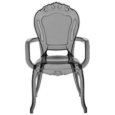 Set of 2 Accent Chairs Acrylic Transparent Black VERMONT II