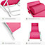 Set of 2 Alina sun loungers - pink