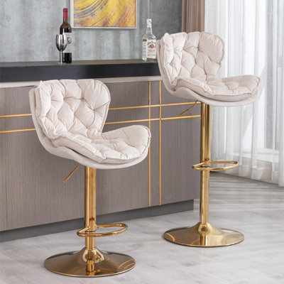 Beige bar stools set of 3 hotsell