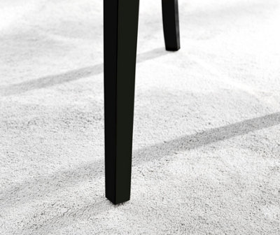 Set of 2 Belgravia Elephant Grey Deep Padded Soft Velvet Black Powder Coated Leg Chrome Knockerback Dining Chairs