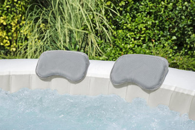 Set of 2 Bestway Lay-Z-Spa Padded Pillow Neck and Head Support for Hot Tub