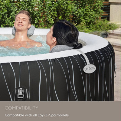 Set of 2 Bestway Lay-Z-Spa Padded Pillow Neck and Head Support for Hot Tub