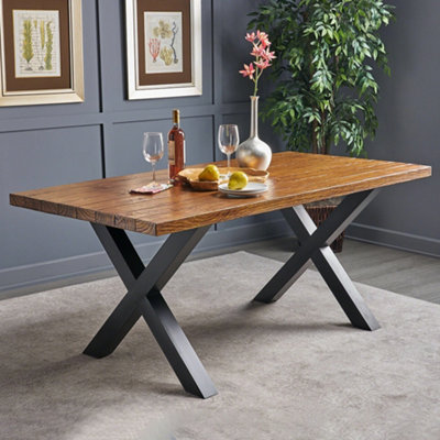 Black iron deals coffee table legs