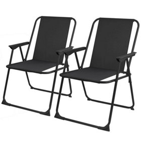 Black garden chairs online b&q