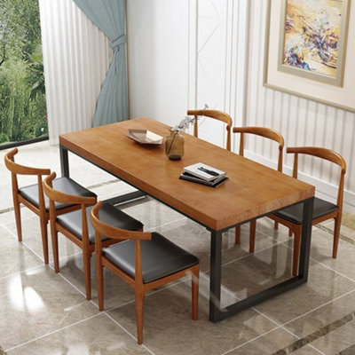 Set of 2 Black Rectangular Metal Furniture Legs Feet Table Legs for DIY Table Cabinet Chair Bench H 40 cm