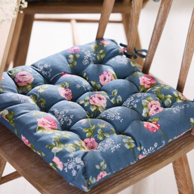 Dining Chair Floral Garden Seat Pads Set Of Briarfield Floral