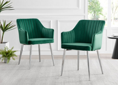 Emerald green dining chairs deals set of 2