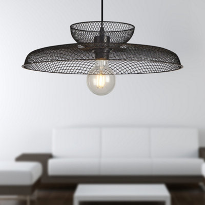 Set of 2 Cassidy - Black Ceiling Pendant Flex Kits for Easy Fit Shades