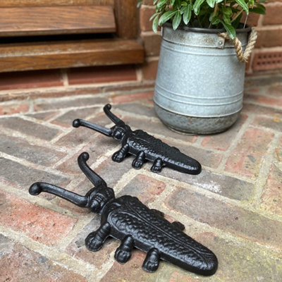 Set of 2 Cast Iron Beetle Boot Jack Pulls