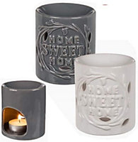 Set Of 2 Ceramic Oil Burner Aroma Scent Home Gift Tart Decor Fragrance Lamp New