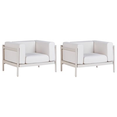 Set of 2 Chairs Light Beige FERRETTI