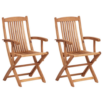 Set of 2 Chairs Wood Light Wood MAUI II