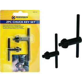 Set Of 2 Chuck Key Set Drill Machine Lathes Pillars Accessories Professional Power Hand Tools