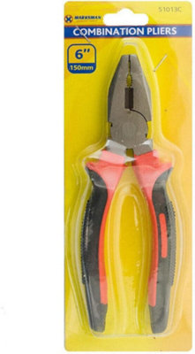Set Of 2 Combination Pliers 6 Inch Heavy Duty Multipurpose Electric Cutting Wiring 150mm