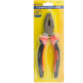 Set Of 2 Combination Pliers 6 Inch Heavy Duty Multipurpose Electric Cutting Wiring 150mm