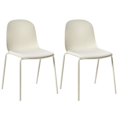 Set of 2 Conference Chairs DORR Light Beige